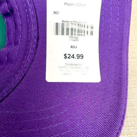 TCU, Purple with White Lettering Twill Hat - Picture 5 of 5